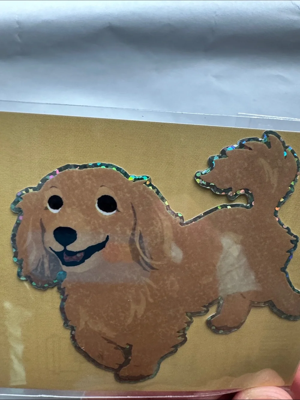 Brown Dachshund Dog Sticker